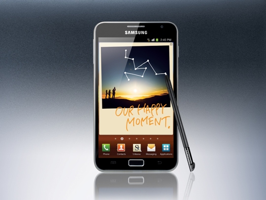 GALAXY Note_front black bgrd