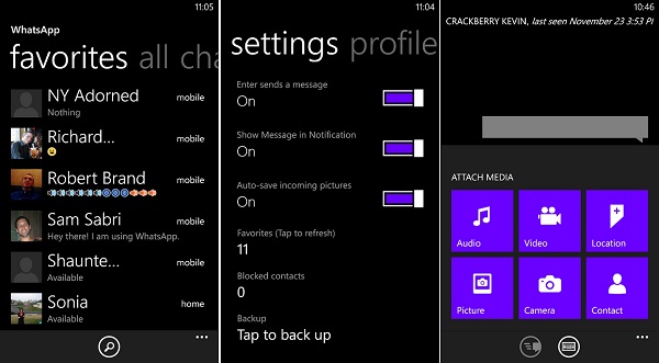 Whatsapp Windows Phone 8