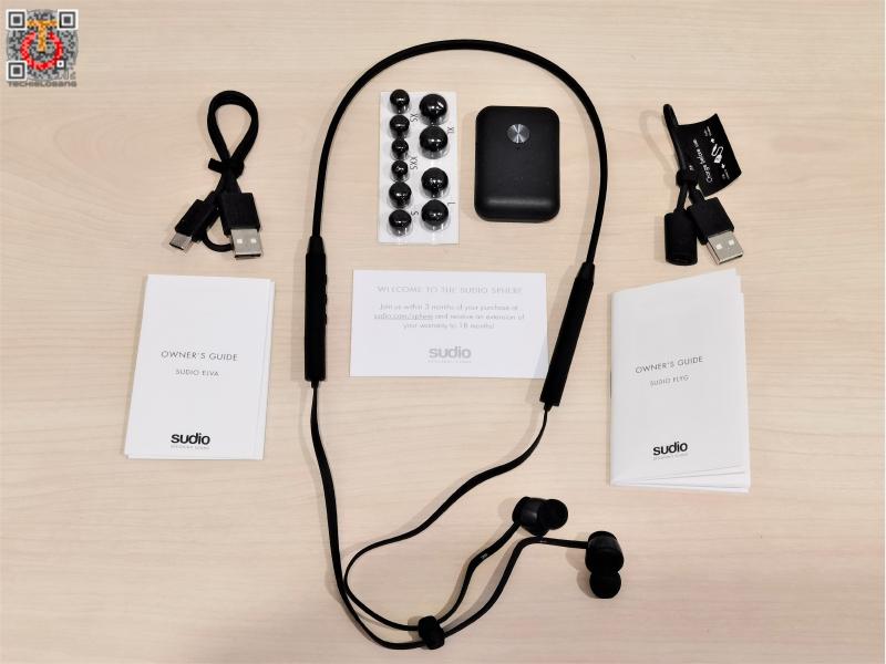 Sudio Elva: Active Noise Cancelling Wireless Earphones with Bluetooth  Flight Adapter