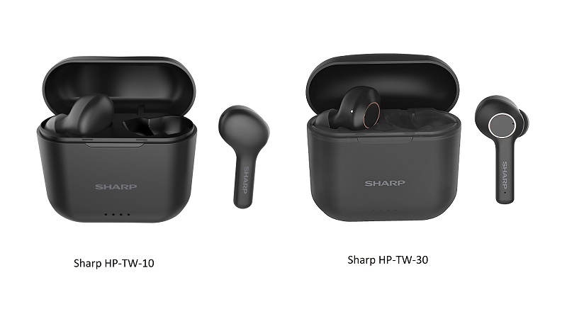 SHARP Announces HP-TW10 and HP-TW30 Wireless Earbuds | TechieLobang