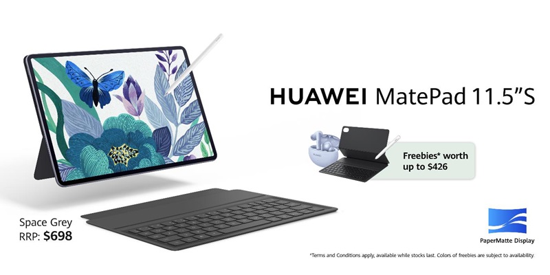 HUAWEI MatePad 11.5″S (PaperMatte Edition) Available in Singapore